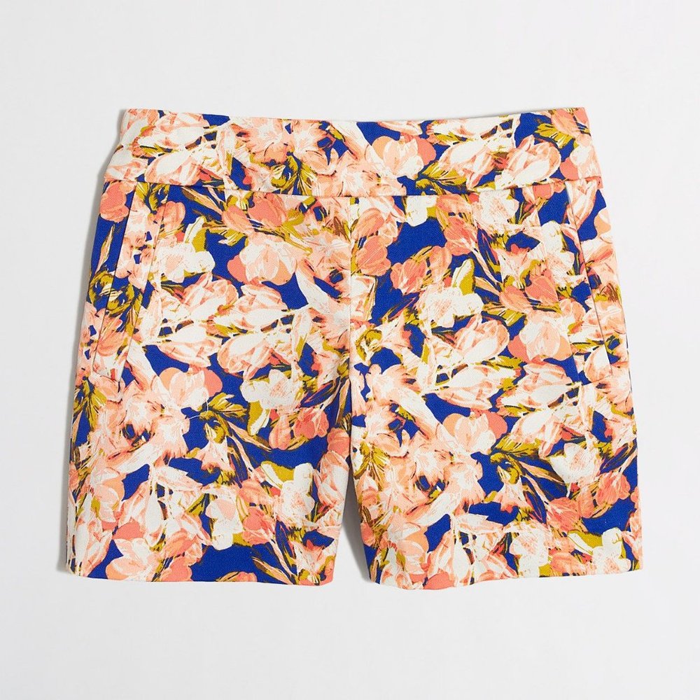 J. Crew Factory | Floral Print Chino | Blue